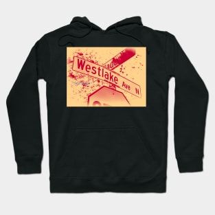 Westlake Avenue North Raspberry Creme Seattle Washington by Mistah Wilson Photography Hoodie